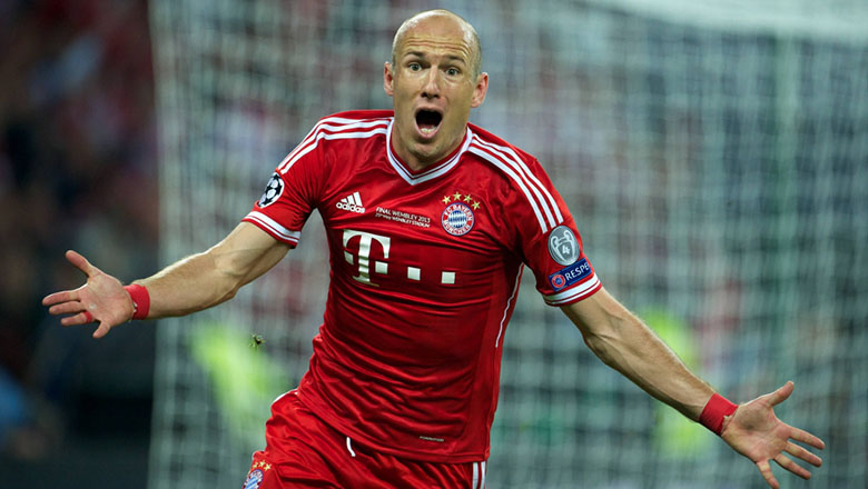 Arjen Robben được xếp vào top cầu thủ chạy nhanh của thế giới