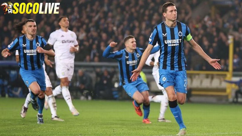 Aston Villa sẽ tiếp đón Club Brugge trên sân nhà tại lượt về vòng 1/8 C1