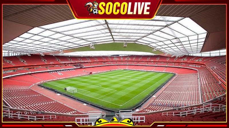 Khu vực khán đài ở sân Emirates