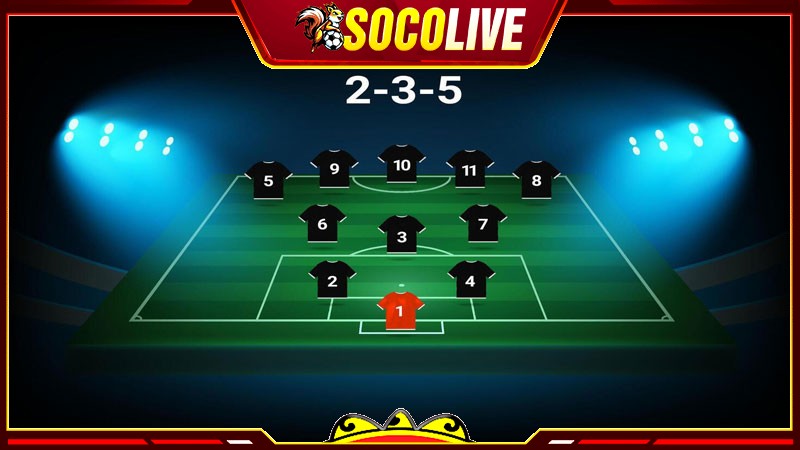 Sơ đồ bóng đá 2-3-5 là như thế nào?