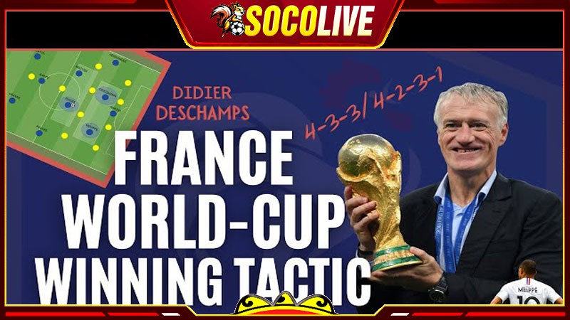 Deschamps sử dụng biến thể chiến thuật bóng đá 4-1-4-1